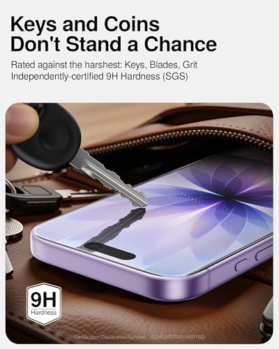Image of SMARTDEVIL 2 Pack Tempered Glass Screen Protector for iPhone 17 | SmartPull Box Bubble-Free Instant Install Applicator, 9H Military-Grade Protection, Case-Friendly