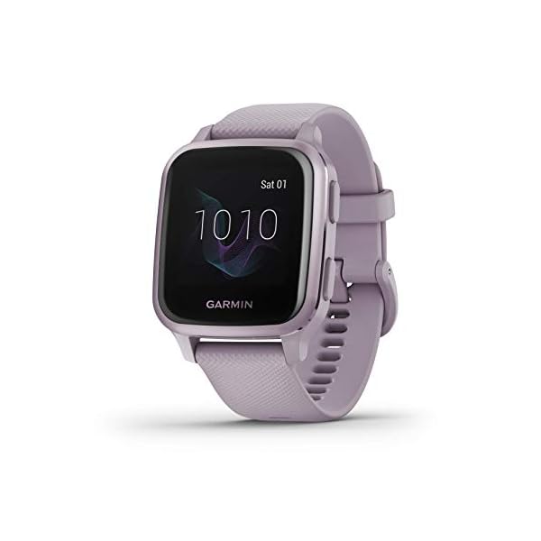 Garmin – Venu Sq GPS Smartwatch 33mm Fiber-Reinforced Polymer – Orchid (Renewed)