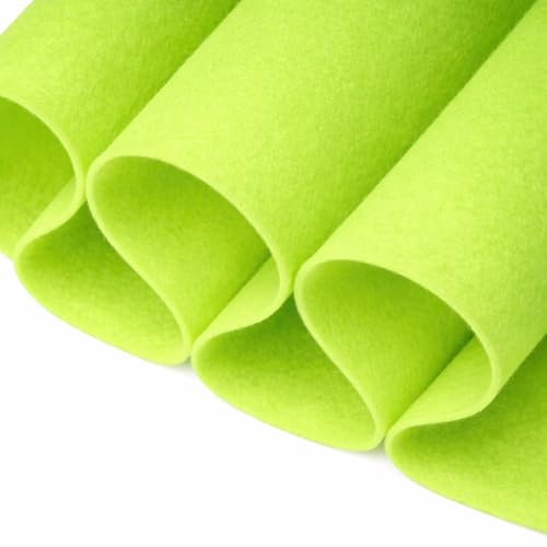 FabricLA acrylic felt fabric by the yard, neon green, 72" wide