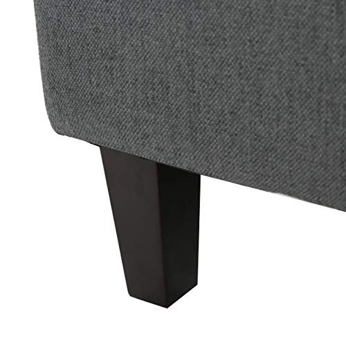 Christopher Knight Home Tovah Fabric Storage Loveseat, Charcoal #TOP6