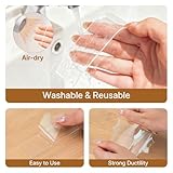 OWLKELA Double Sided Tape Heavy Duty, (6m*3cm*2mm) Removable Reusable Nano Tape, Multipurpose Clear Mounting Tapes, Adhesive Sticky Strips for Wall, Carpet, DIY, Home Decor, 1 Roll - Image 3