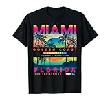 I Love Miami, Cool Miami Florida Colourful Sunrise Graphic Camiseta