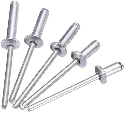 Immech - 3.2mm 20mm (1/8" X 3/4") Blind (POP) Rivets, for Riveting Gun/Riveter machine, Pack of 600 Pcs