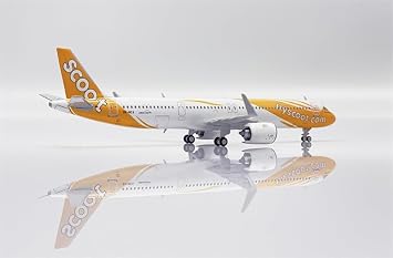JC Wings 1/400 Complete Scoot for Airbus A321neo 9V-NCAA Wings of Change Aircraft Pre-built Model Aircraft Model Aircraft