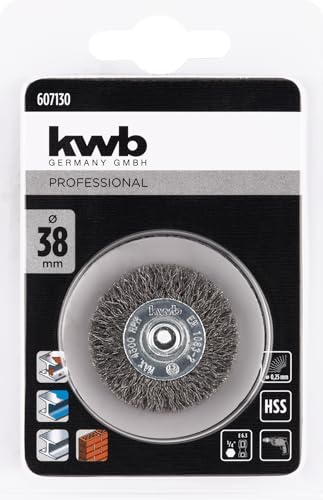 KWB HSS-Rundbürste, fein gewellt, 38 x 6 mm