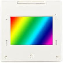 Transmission Diffraction Grating Sheet Spectrophotometer Optical Teaching Experiment Tool With Frame Size 2x2 Inch PET Material(300lines/mm)