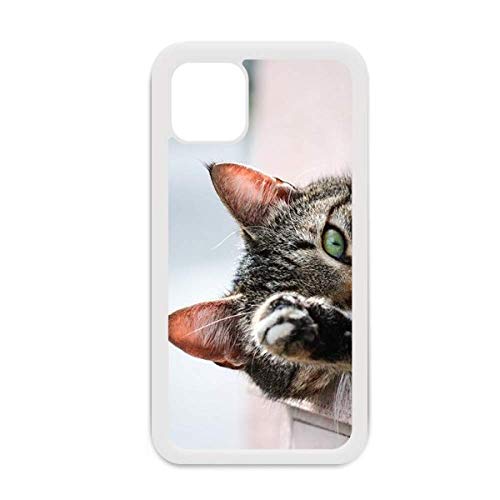 Coque chat iPhone 12 Pro Max blanche anti-choc et anti-jaunissement