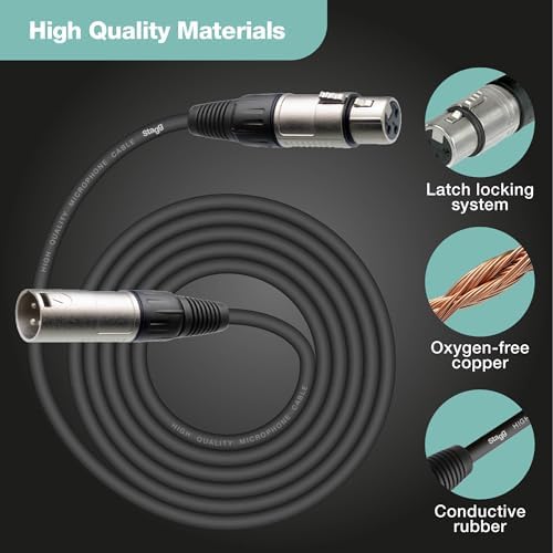 Stagg 10-Feet Standard Mic Cable, XLR/XLR - View 5