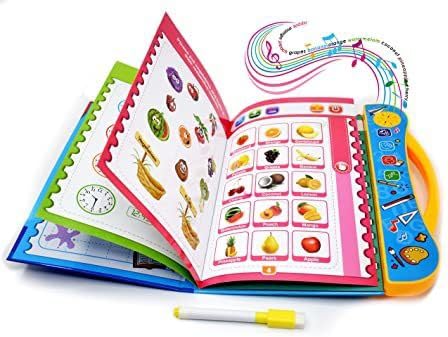 KMC KIDOZ Study Book Letters, Animals, Relationships, Poems, Instruments Learning (Multicolor) (cmk527)