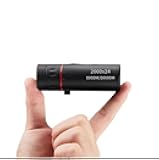 2000X24 Monocular Focus Optics Telescope onocular Power for Adults with Phone AdapterNight Vision Monocular Lightweight Pocket Monoscope with for Adults Teenager, 8000M/80000M Gifts