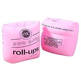 One Pair of Thickened Inflatable Adult Swimming Arm Bands, Water Play Flotation Sleeves Pink (Pink)