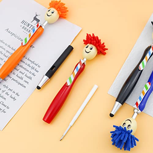 Yetoome 3-In-1 Mop Topper Pens 12 Pack Screen Cleaner Stylus Pens For School Home Office Stationery Store Kids Girls Gift #TOP4