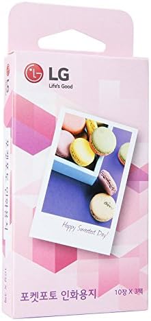 LG Zink Zero Ink 2 x 3-inch Paper for Pocket Photo (10 x 3 Pack)