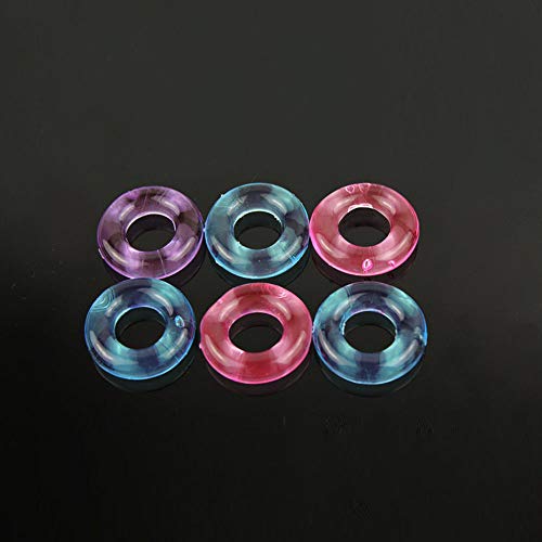 ペニスリング 男性用 コックリング グランスリング シリコンサック ソフト 拘束 smグッズ 色ランダム 10点セット - 画像2