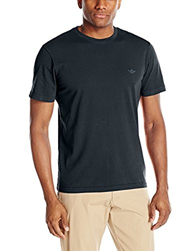 Dockers Men's Crew-Neck T-Shirt, Black, Medium