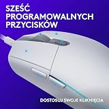 Logitech G G203 LIGHTSYNC –mysz gamingowa z konfigurowalnym podświetleniem RGB,G435 LIGHTSPEED,Bezprzewodowe Słuchawki Gamingowe Bluetooth - Biały