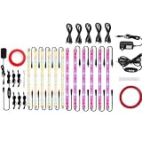 CXhome 12Packs LED Grow Light Strips, Plant Light Strips for Indoor Plants with Auto ON/Off Timer, 4