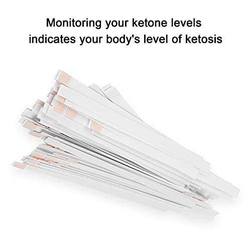 Keto Test Strips, 100Pcs Ketone Test Strips Urine Ketone Urine Test Strips Accurate Ketones Level Measure Monitor Test Strip #TOP5