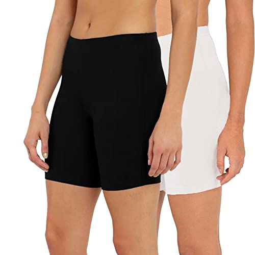 Image of OUTFLITS Ladies Cycling Shorts| Under Dress | Yoga Shorts | Workout Shorts | Running Shorts | Exercise Shorts | Gym Shorts for Womens