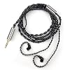 FAAEAL Zinc-Copper Alloy Audio Cable QDC C Pin Headphone Replacement Cable Compatible with KZ ZSN ZS10 Pro NF2u ZSN PRO ZSX ZST X CCA CA4 Recessed 2pin IEMs 4.9ft 3.5mm