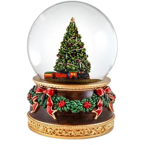 Revolving Train Christmas Tree Snow Globe Cover