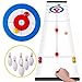 Rolimate Curling Juego Shuffleboard Juegos Familiares para niños y Adultos, Juegos de Mesa con 8 Rodillos 6 Bolos, Regalos de cumpleaños para 3 4 5+ Juegos de Viaje para niños Almacenamiento Compacto