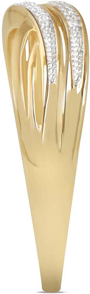 10k Yellow Gold 1/20ct TDW Diamond Fashion Ring(H-I, I2)