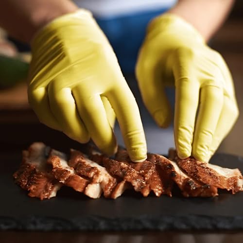 UNIGLOVES Luva De Látex Yellow Para Procedimento (Sem Pó) Unigloves® - Ep - 100 Unidades