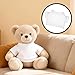 4 PCS Stuffed Bear Basic T Shirt Clothes, White Stuffed Animal Clothes Classic Crew Neck Stuffed T Shirt for DIY Stuffed Animals Accessory Clothe (for 10-12 Inch)