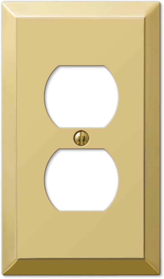 AmerTac 163DBR 1 Duple x Polished Brass Wall Switch Plate