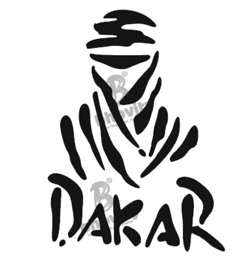 Dakar Rally Sticker for car/Bike (11cm X 15cm) Black-picture-14