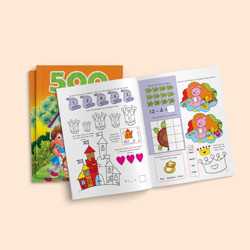 Image of 500 Activities to Keep You Busy- Gorgeous Girls - Little Kingdom Books | Activity Book For Kids 4+ Years Old | Adventures, Puzzles, Mazes, Mind Games ... [Jan 01, 2018] Little Kingdom Books