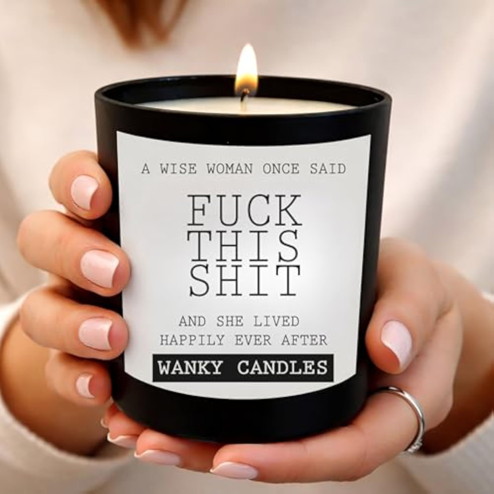Black Jar Candle - A Wise Woman