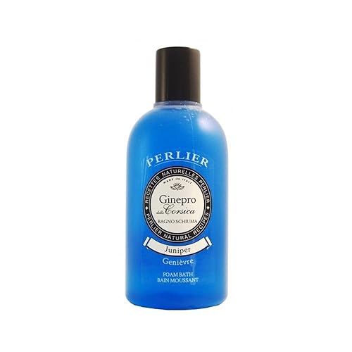 Perlier Juniper - Baño de espuma natural y calmante para mujeres y hombres, fórmula rica en espuma que proporciona hidratación profunda e