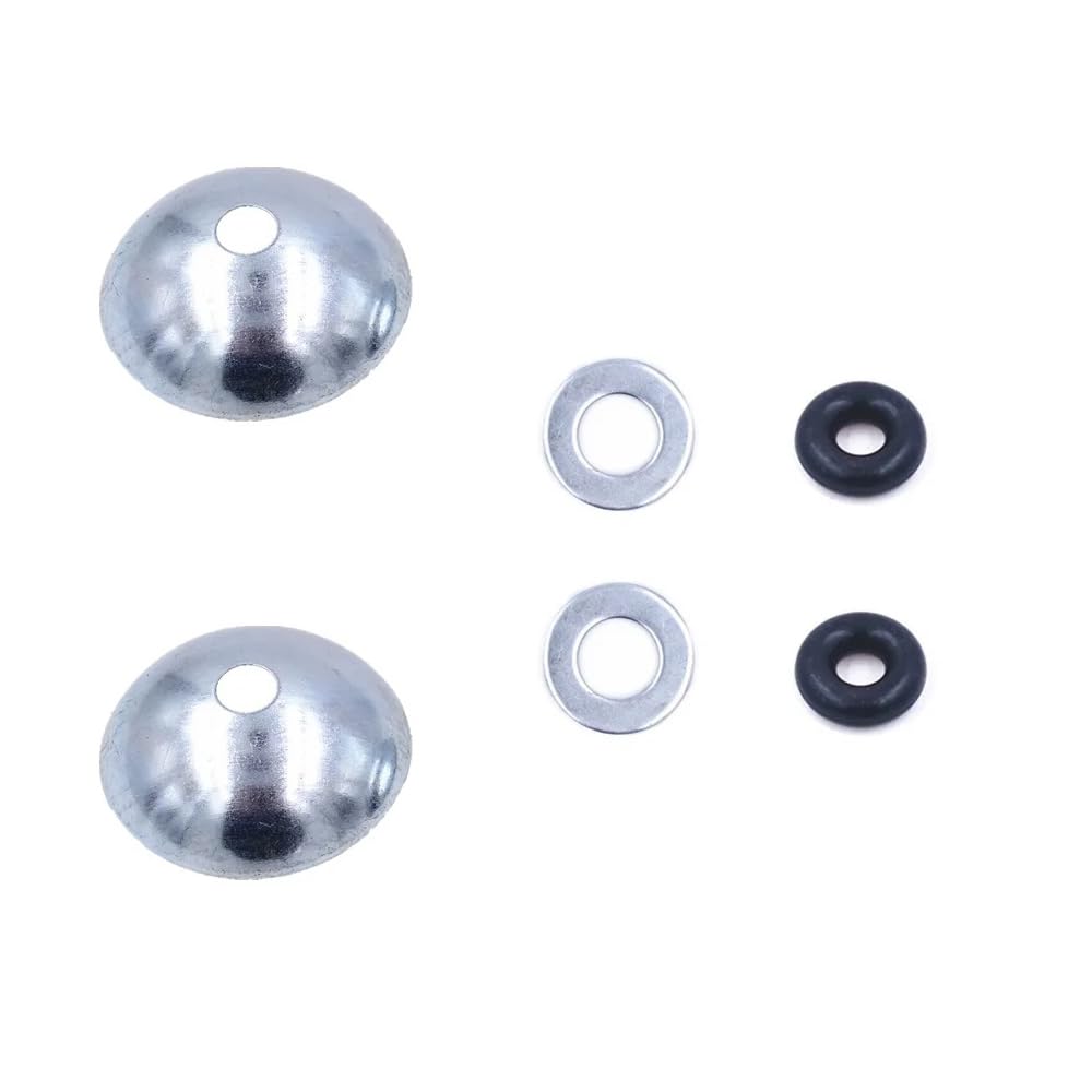 Juego de 2 tapones de bola de cable de gimnasio, arandela abovedada, kit de anillo de goma, piezas de repuesto para máquina de gim