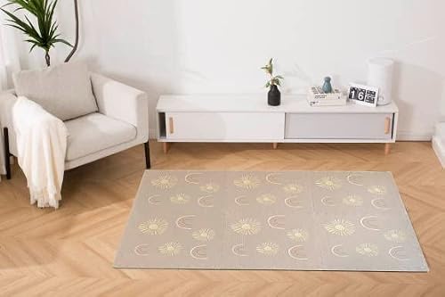 Simple Kid Co. Play Mat For Baby, Toddler And Infants, Six Interlocking Tiles Made With Soft Non-Toxic Eva Foam, 4X6 Feet (Sunset & Rainbows (Dusty Rose)) #TOP1