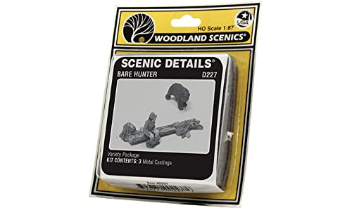 Accessoire Bare Hunter Woodland Scenics HO miniature pour diorama forestier - 3