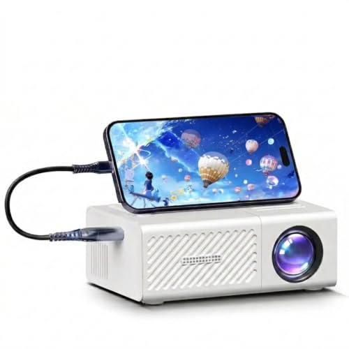 Mini LED Projector, Compact And Portable, Suitable for Outdoor And Home Use, Supports 1080P Resolution, Local 240P, Supports USB Power Supply, Mobile Cinema. A Beautiful Small Gift for Movie Ni - Image 4