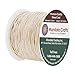 Mandala Crafts 0.5mm 109 Yards Cream Cotton Waxed Cord for Jewelry Making Bracelet Cord Waxed String - Beading String Thread Jewelry Cords for Necklaces String
