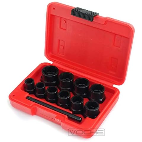 Voche 10 Piece Grip"n" Twist Socket Set for The Removal of Locking Wheel Nuts or Damaged Bolts - 9mm-19mm Cover