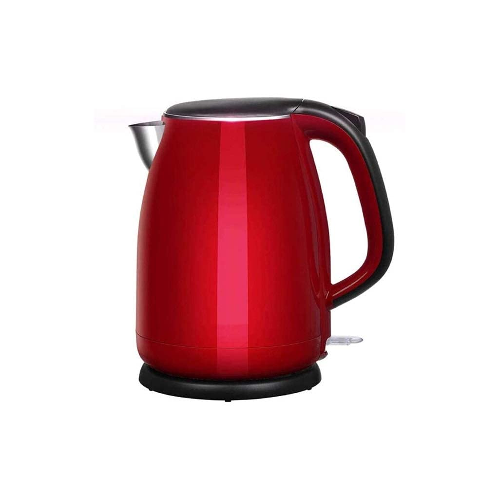 Bouilloire électrique acier inoxydable double couche MU sécurité rouge 1.5L