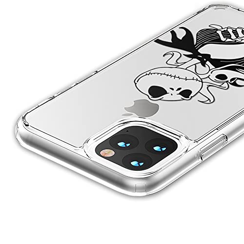 Cute Halloween Nightmare Skellington Kawaii Christmas Pattern Hybrid Slim Case Compatible With Iphone 14 Pro Max 6.7In Anti-Yellowish Shockproof Back With Flexible Edges Nbc4 (Jack Skellington) #TOP2