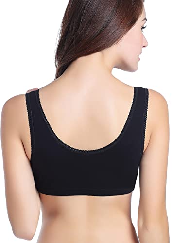 Image of CAKYE 3 Pack Maternity Nursing Sleep Bra Breastfeeding Cotton Bralette