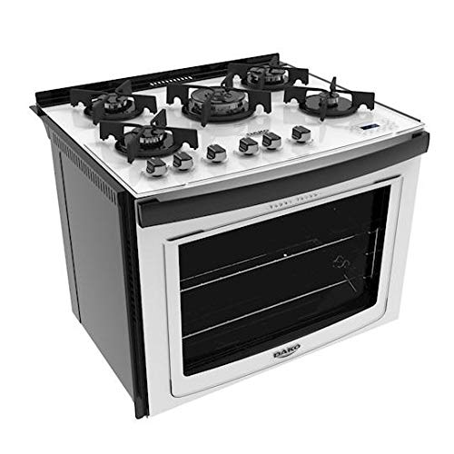 Fogão de Embutir a Gás Dako 5 Bocas Glass DE5VTP-BT0 Branco SE