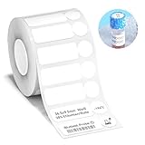Sie erhalten: 1 Rolle selbstklebende Thermotransfer-Etiketten, 385 Etiketten pro Rolle, Größe 36,5 x 9,5mm Dieses Etikettenpapier ist kompatibel mit NIIMBOT M2 Etikettendruckern, bitte wählen Sie einen kompatiblen Etikettendrucker für beste Druckergebnisse