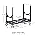 Titan Attachments Mobile Industrial Bar Cradle Cart Truck HD Locking Casters