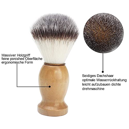 Wskderliner 3 In 1 Shaving Brush Set Shaving Bowl And Shaving Stand Shaving Brush Holder Made Of Stainless Steel Shaving Set As Gift Set For Men… #TOP1