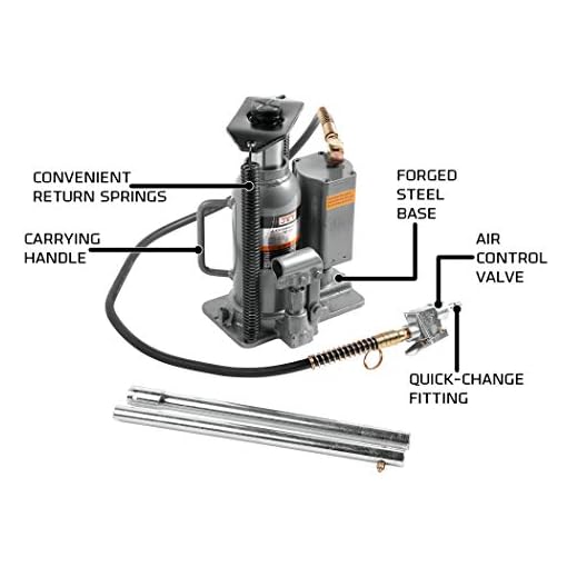 JET Air/Hydraulic Bottle Jack with Case Best Hydraulic Product