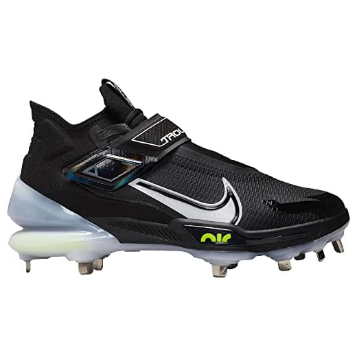 Nike Force Zoom Trout 8 Elite CZ5913-010 Black/Dark Smoke Grey/Light Smoke Grey/White Men's Metal Baseball Cleats 7 US