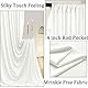 3x6 m Elfenbein Vorhang für Kulissen, Party-Hintergrund Vorhang Ivory Hochzeit Hintergrund, Polyester Vorhänge für Geburtstag Baby Dusche Taufe Brautdusche